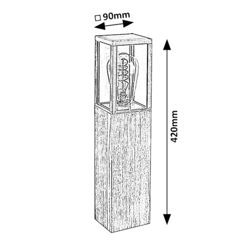 Rabalux - Lampe d'extérieur 1xE27/60W/230V IP44