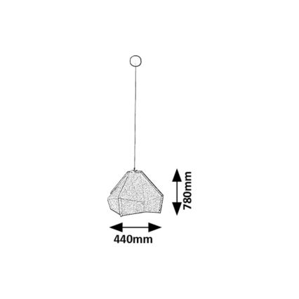 Rabalux - Hanglamp aan een koord 1xE27/40W/230V