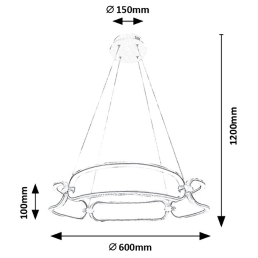 Rabalux - LED Hanglamp aan een koord LED/67W/230V 4000K