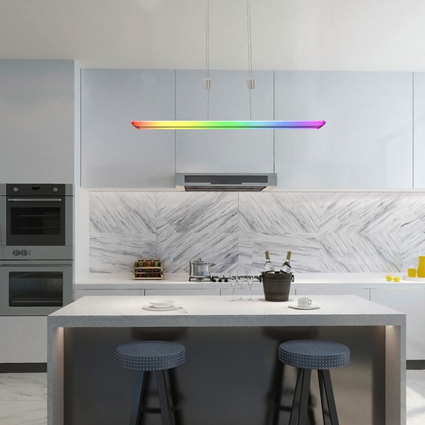 Rabalux - LED RGB Dimbare hanglamp aan kabel LED/24W/230V Wi-Fi Tuya + afstandsbediening