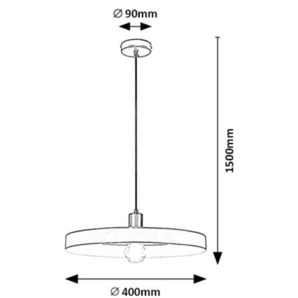 Rabalux - Suspension filaire 1xE27/40W/230V