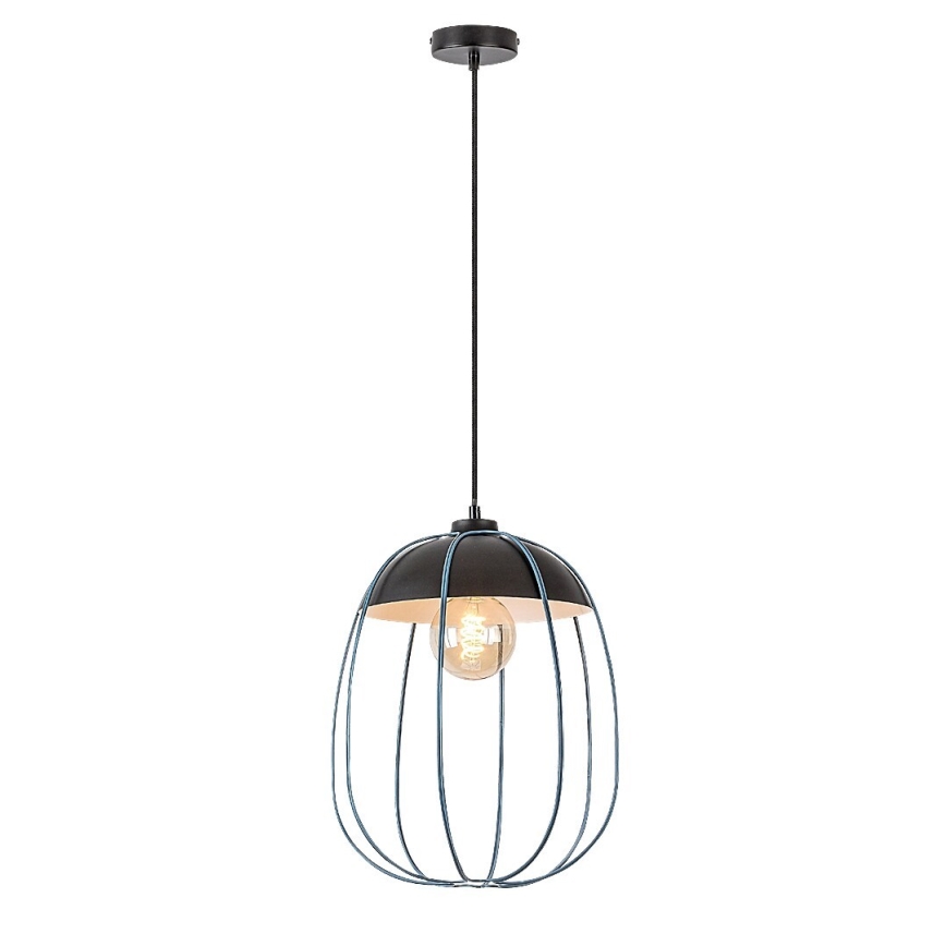 Rabalux - Suspension filaire 1xE27/60W/230V noir/bleu
