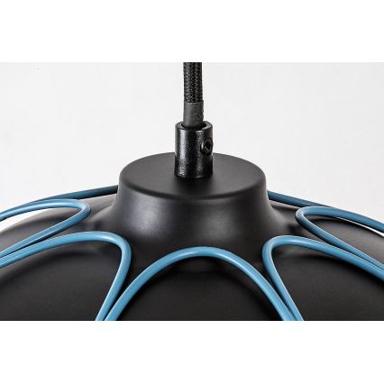 Rabalux - Suspension filaire 1xE27/60W/230V noir/bleu