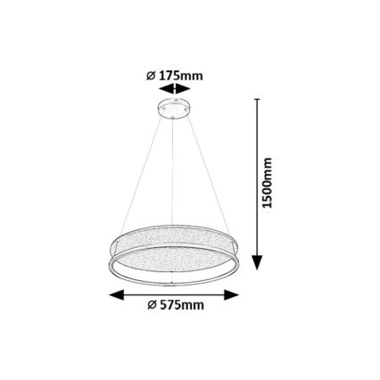 Rabalux - LED hanglamp aan kabel LED/40W/230V 3000/4000K
