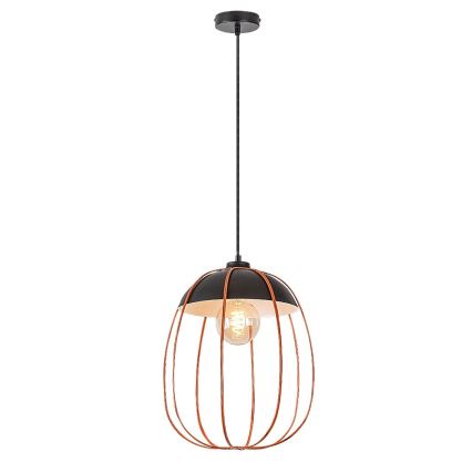 Rabalux - Hanglamp aan een koord 1xE27/60W/230V zwart/oranje