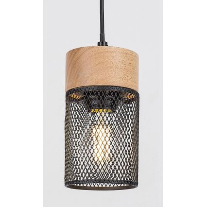 Rabalux - Hanglamp aan kabel 1xE27/25W/230V beukenhout