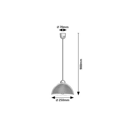 Rabalux - Suspension sur câble 1xE27/60W/230V