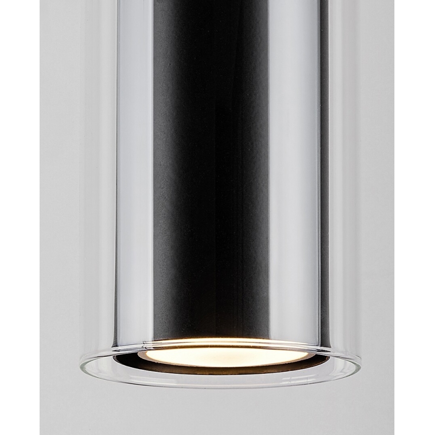 Rabalux - Hanglamp aan een koord 1xGU10/50W/230V doorzichtig/zwart
