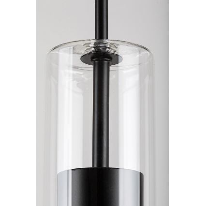 Rabalux - Hanglamp aan een koord 1xGU10/50W/230V doorzichtig/zwart