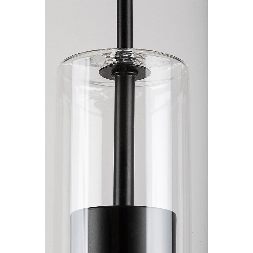Rabalux - Hanglamp aan een koord 1xGU10/50W/230V doorzichtig/zwart