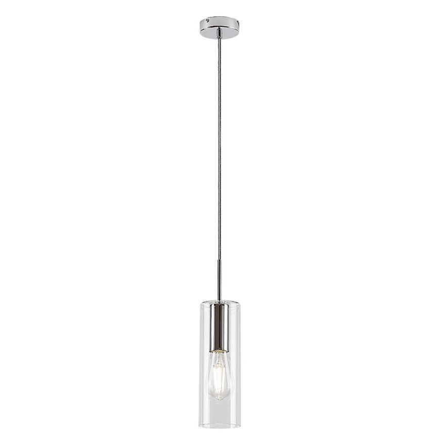 Rabalux - Hanglamp aan een koord 1xE27/40W/230V doorzichtig/glanzend chroom