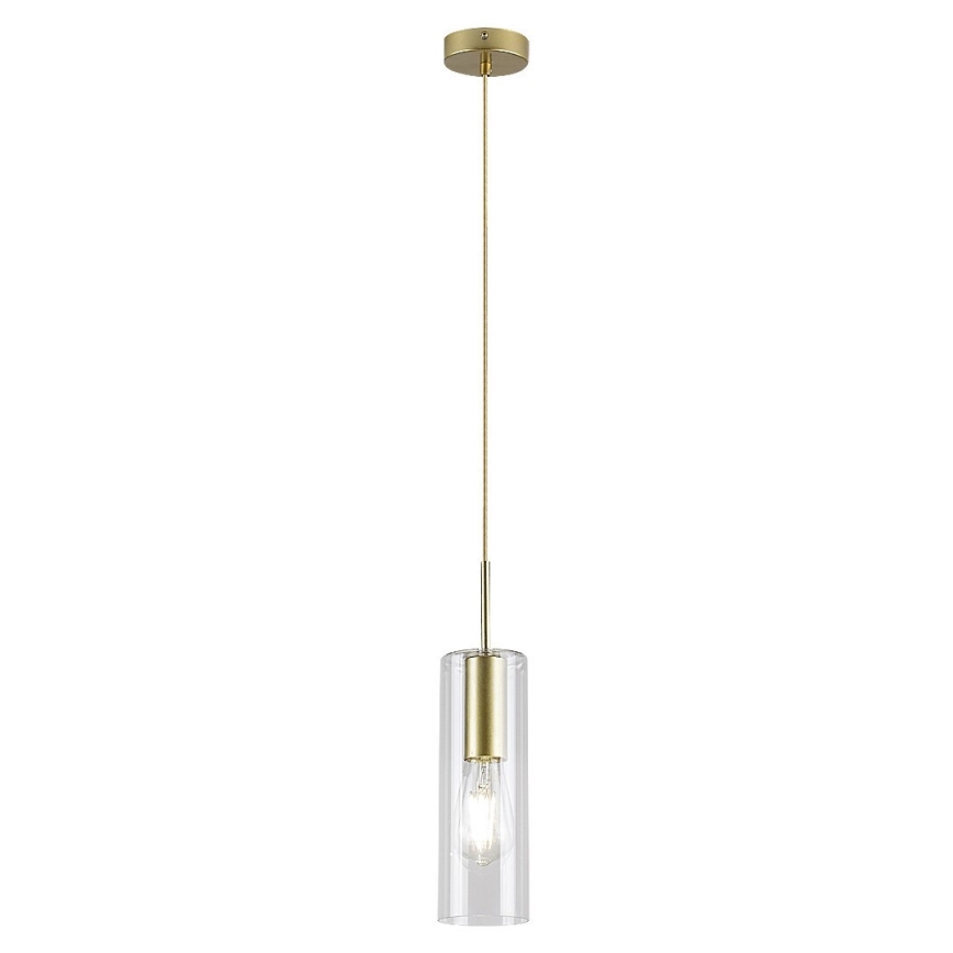 Rabalux - Hanglamp aan een koord 1xE27/40W/230V doorzichtig/goud
