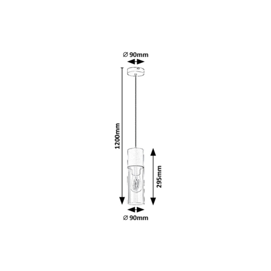 Rabalux - Hanglamp aan een koord 1xE27/25W/230V
