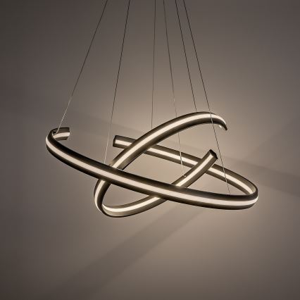 Rabalux - Dimbare LED-hanglamp aan kabel LED/80W/230V 3000-6500K zwart + afstandsbediening