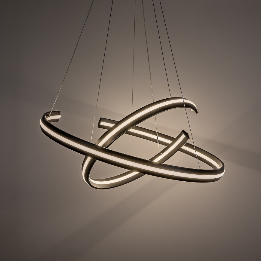 Rabalux - Dimbare LED-hanglamp aan kabel LED/80W/230V 3000-6500K zwart + afstandsbediening