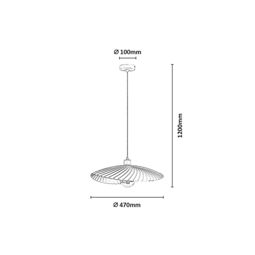 Rabalux - Hanglamp aan snoer 1xE27/40W/230V beige