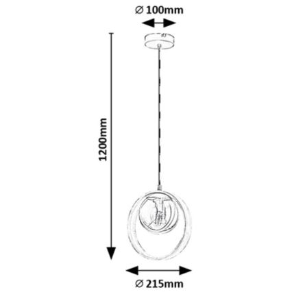 Rabalux - Hanglamp aan een koord 1xE14/15W/230V