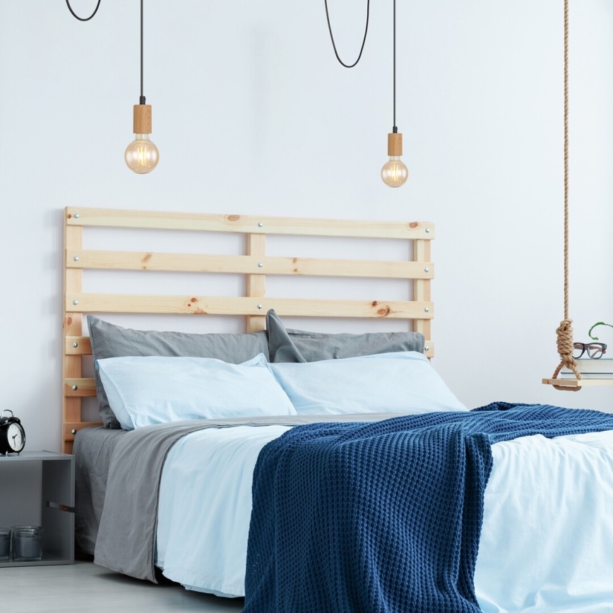 Rabalux - Hanglamp aan kabel 1xE27/60W/230V beukenhout
