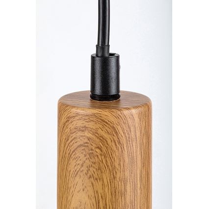 Rabalux - Hanglamp aan kabel 1xE27/60W/230V beukenhout
