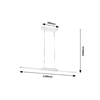 Rabalux - LED Hanglamp aan een koord LED/26W/230V 4000K beuken