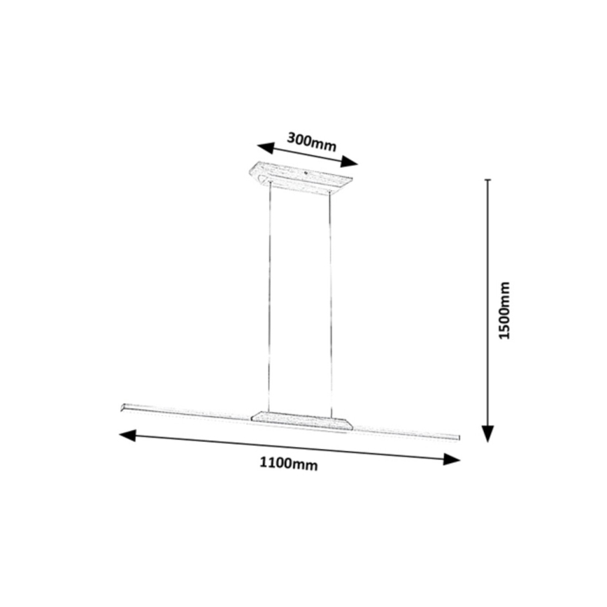 Rabalux - LED Hanglamp aan een koord LED/26W/230V 4000K beuken