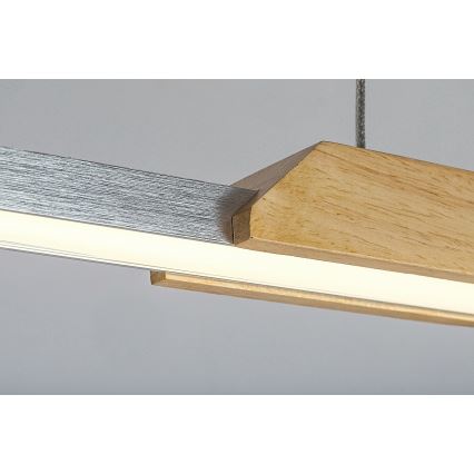 Rabalux - Suspension filaire LED/26W/230V 4000K hêtre