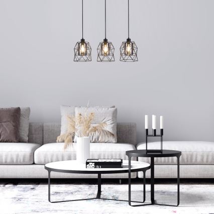 Rabalux - Hanglamp aan kabel 3xE27/40W/230V