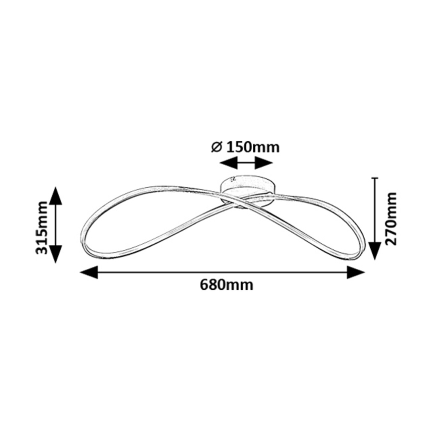 Rabalux - Plafonnier LED/30W/230V 3000K