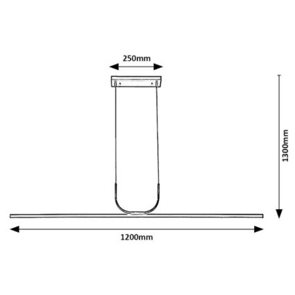 Rabalux - LED Hanglamp aan een koord LED/25W/230V 3000K chroom