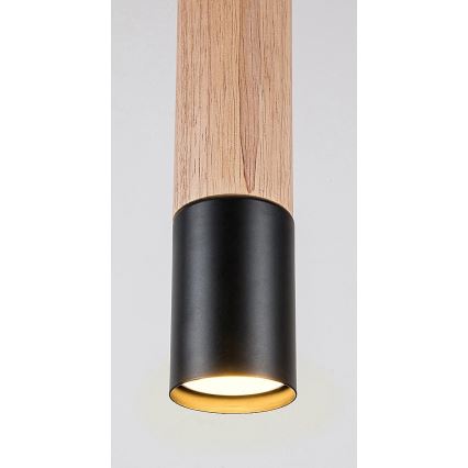 Rabalux - Hanglamp aan kabel 1xGU10/50W/230V beukenhout