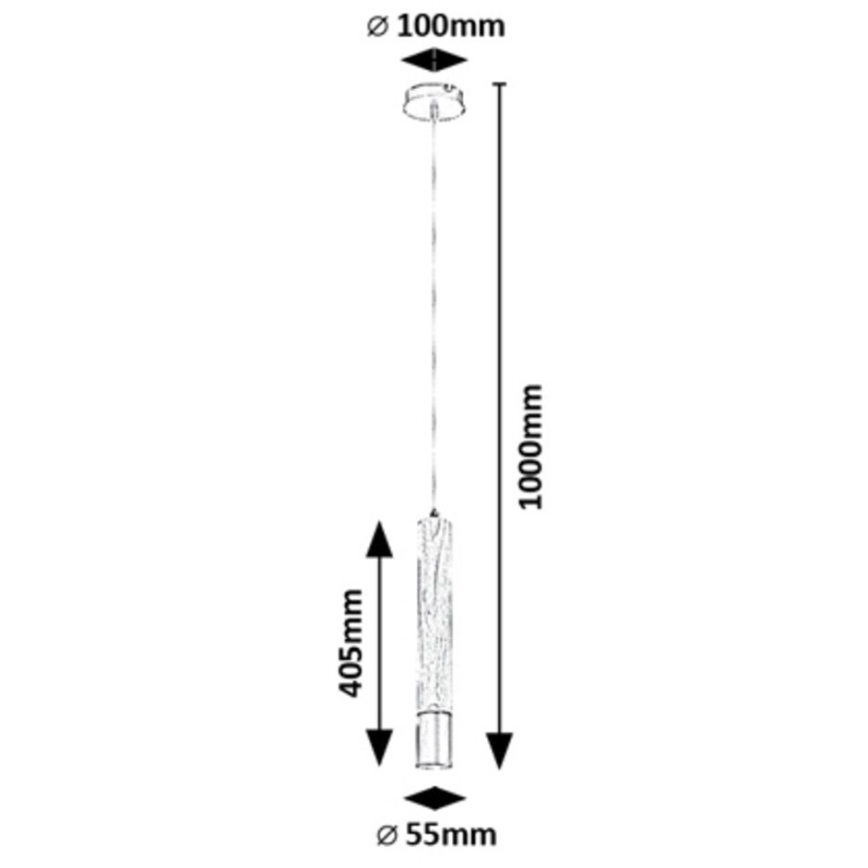 Rabalux - Hanglamp aan kabel 1xGU10/50W/230V beukenhout