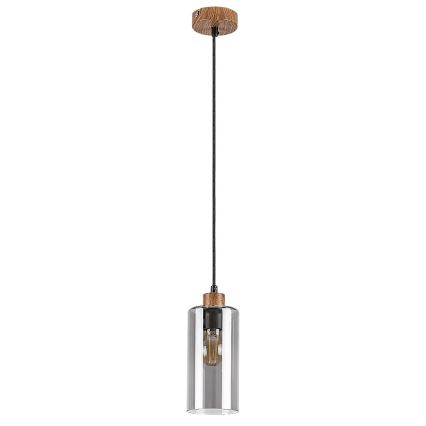 Rabalux - Hanglamp aan een koord 1xE27/25W/230V eiken