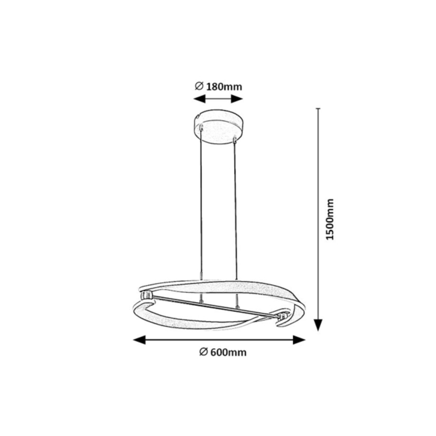 Rabalux - LED hanglamp met kabel LED/40W/230V 3000K