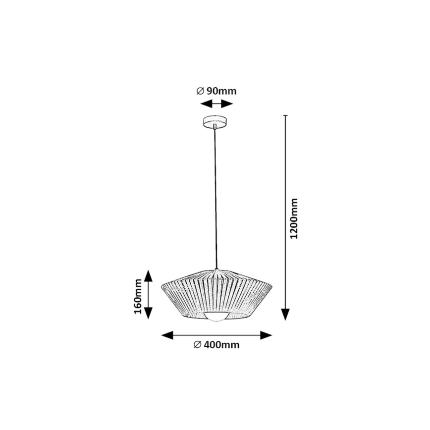 Rabalux - Hanglamp aan een koord 1xE27/6W/230V