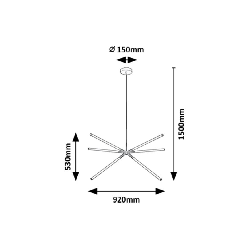 Rabalux - LED Hanglamp aan een koord LED/36W/230V 3000K