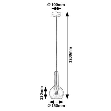 Rabalux - Suspension filaire 1xE27/40W/230V