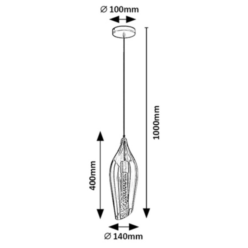 Rabalux - Suspension filaire 1xE27/60W/230V