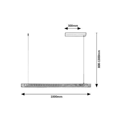 Rabalux - LED Hanglamp aan een koord LED/36W/230V 3000K