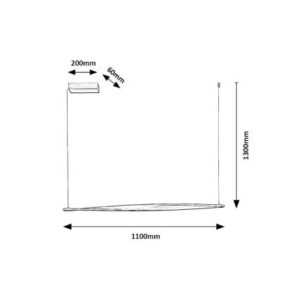 Rabalux - LED Hanglamp aan een koord LED/28W/230V