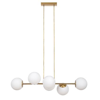 Rabalux - Hanglamp aan een koord 6xE27/35W/230V goud