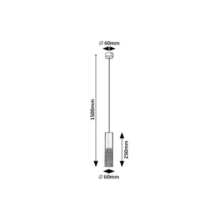 Rabalux - Hanglamp aan een koord 1xGU10/35W/230V