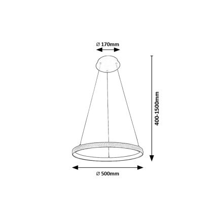 Rabalux - LED Hanglamp aan een koord LED/32W/230V 3000K