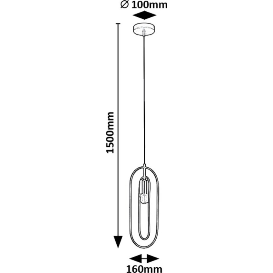 Rabalux - Hanglamp aan een koord 1xE27/40W/230V