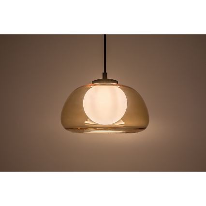 Rabalux - Hanglamp aan een koord 1xG9/5W/230V bruin/gerookt