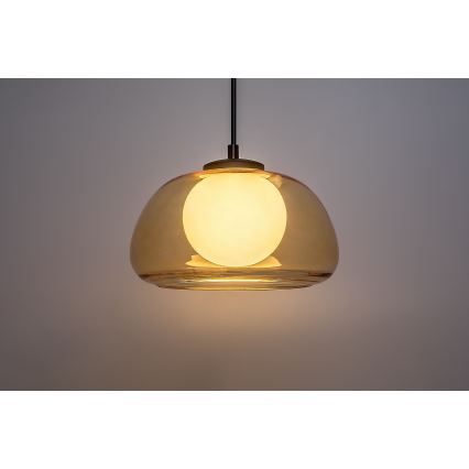 Rabalux - Hanglamp aan een koord 1xG9/5W/230V bruin/gerookt