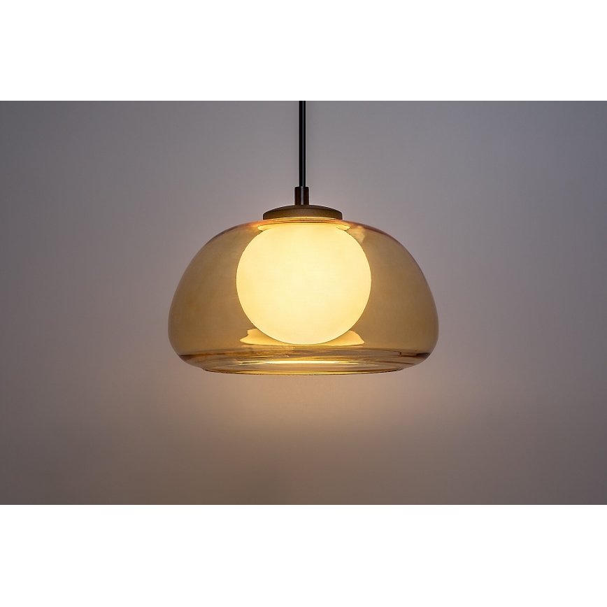 Rabalux - Hanglamp aan een koord 1xG9/5W/230V bruin/gerookt
