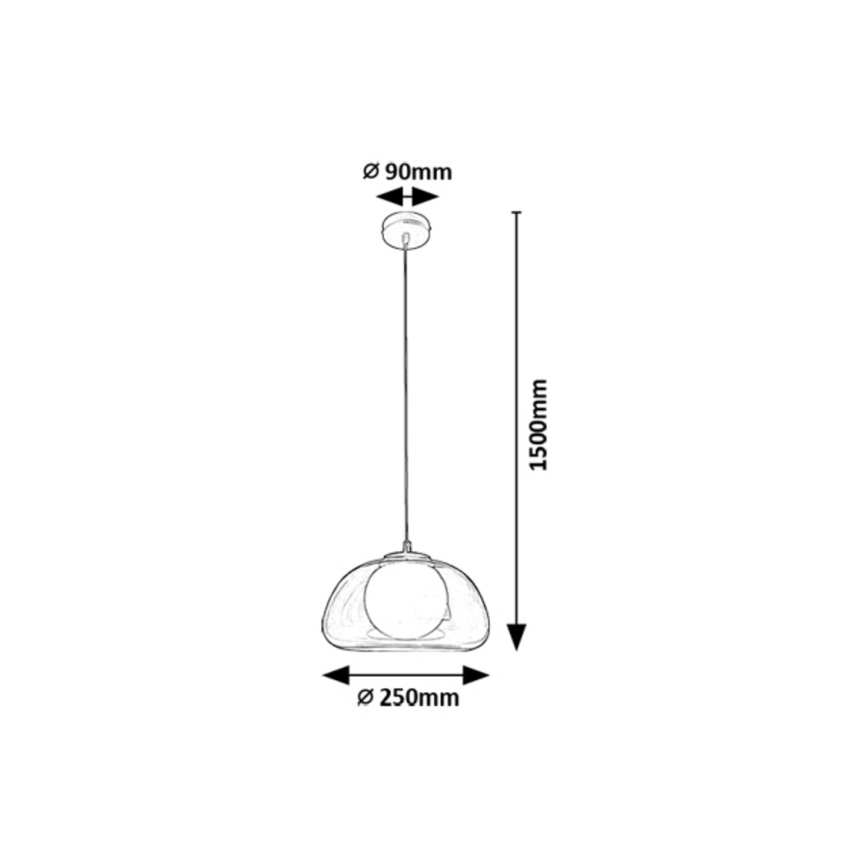 Rabalux - Hanglamp aan een koord 1xG9/5W/230V bruin/gerookt