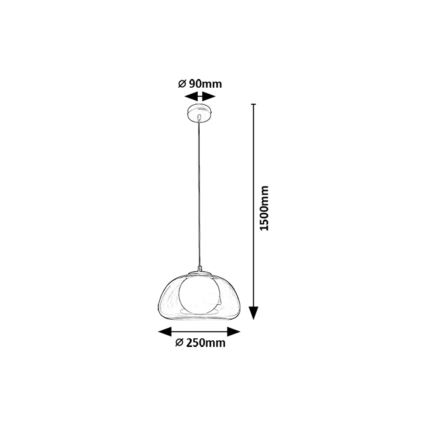 Rabalux - Hanglamp aan een koord 1xG9/5W/230V doorzichtig