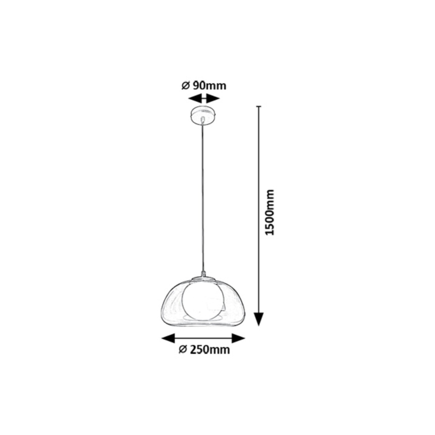 Rabalux - Suspension filaire 1xG9/5W/230V fumé