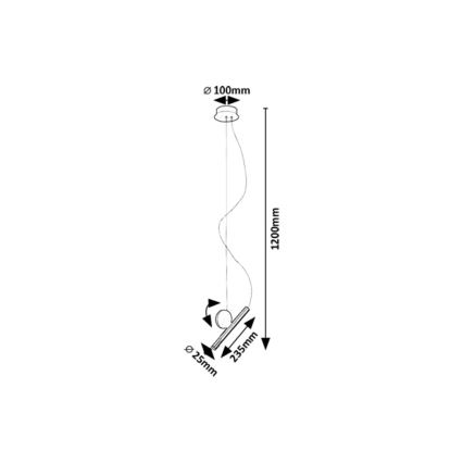 Rabalux - LED Hanglamp aan een koord LED/3W/230V 3000K